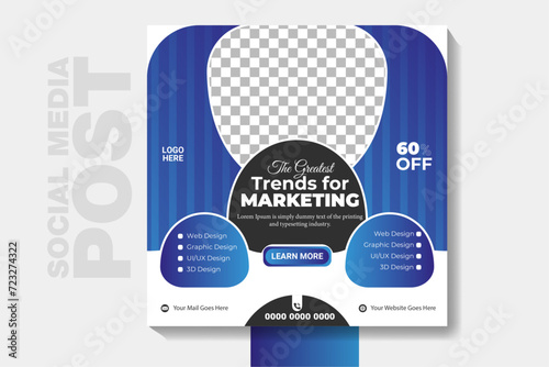 A highly Corporate Social Media post design template suitable for advertising your business to increase your customer. Besides that, you can use it all Corporate related business.