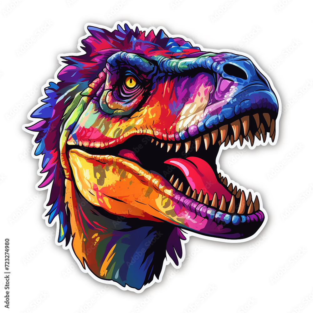 A Feathered T. rex Sticker A Feathered T. rex Sticker