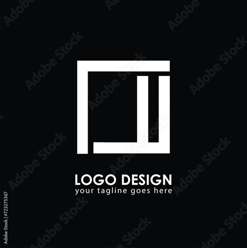 NU NU Logo Design, Creative Minimal Letter NU NU Monogram