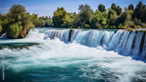 Manavgat waterfall manavgat river is near the city of side