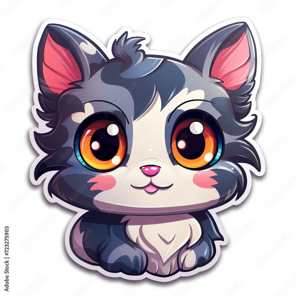 A Cute Cat Sticker