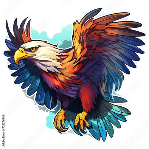 A Majestic Eagle Sticker photo