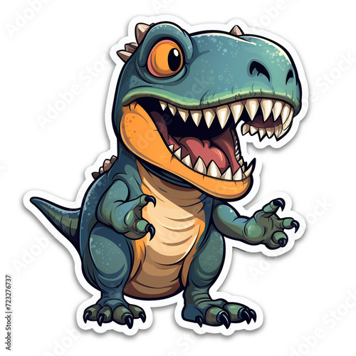 A Playful T. rex Sticker © AWGunathilaka