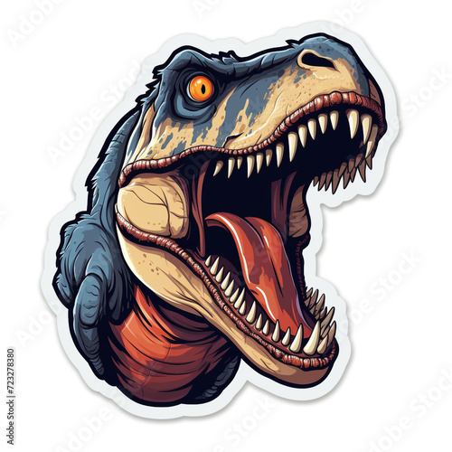 A Tyrannosaurus  - Roaring Sticker © AWGunathilaka