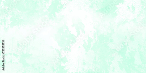 Foto Mint green watercolor background hand-drawn