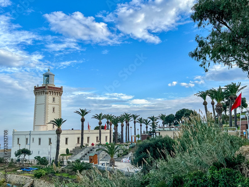 Tangier, Morocco - December 29, 2023: Streetscapes and building facades in Tangier, Morocco
