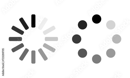 Loading Icons On Transparent Background, PNG