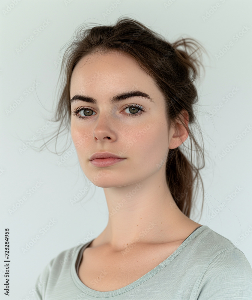 Fototapeta premium Beautiful woman close up headshot portrait