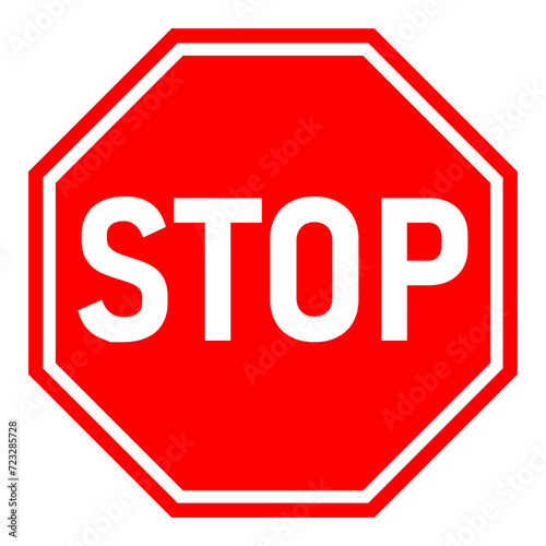 Stop Sign On Transparent Background, PNG