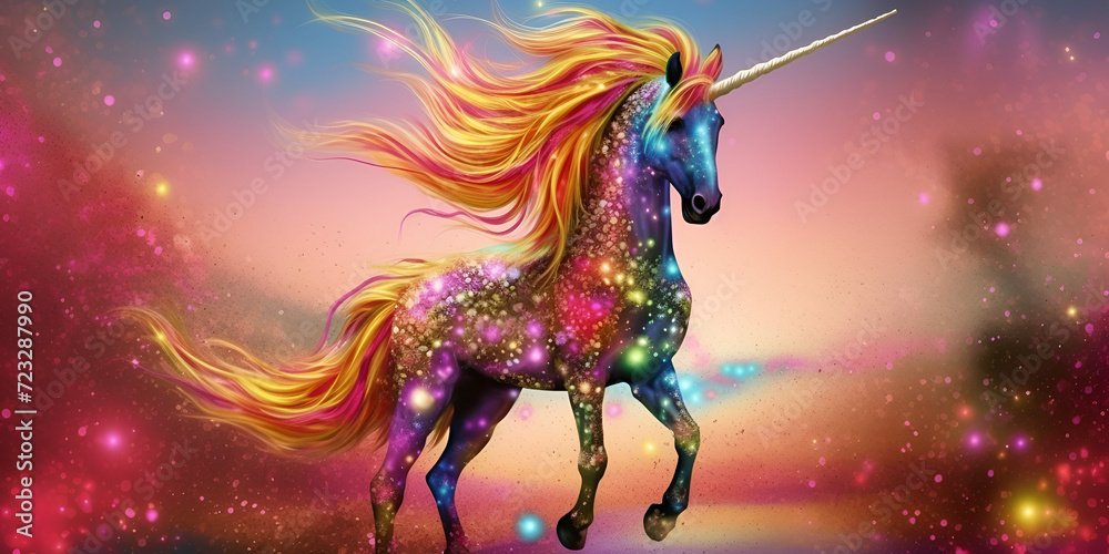 Beautiful Unicorn Design, Perfect for your Project or Wallpaper, Ai Generative Beautiful Unicorn Design, Perfect for your Project or Wallpaper, Ai Generative