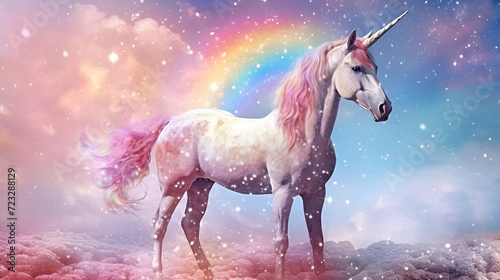Beautiful Unicorn Design  Perfect for your Project or Wallpaper  Ai Generative