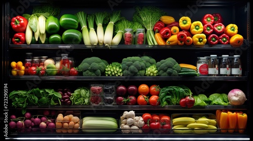 Different varieties of fresh vegetables in local markets  super shops. AI Generated Pro Photo