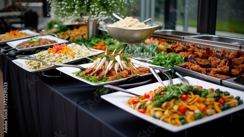 Catering_wedding_buffet_for_events._Wedding_Reception ai generated high quality image © SazzadurRahaman