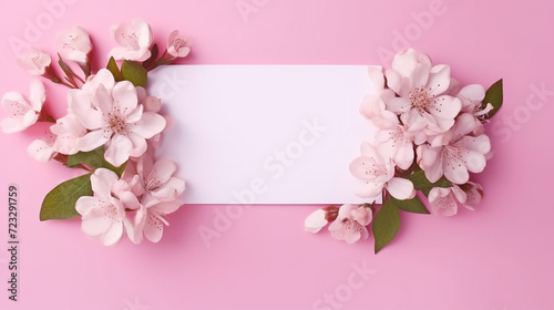 Pink Blooms Greeting Card