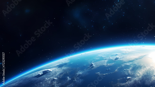 Admire our beautiful Earth from the vastness of space © ma