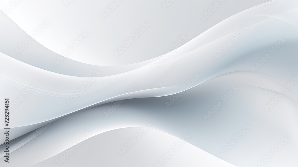 Abstract white background with smooth lines - obrazy, fototapety, plakaty 