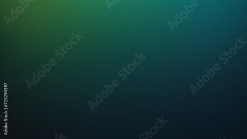 Dark green blue grainy gradient background, black backdrop, noise texture effect,webpage header, wide banner size © Zulfi_Art