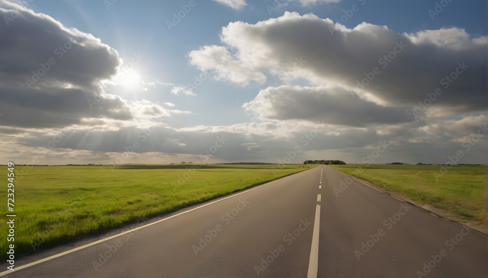 Whispers of Adventure Endless road through Grass Land, whispering tales of faraway lands and untold stories Whispers of Adventure Endless road through Grass Land, whispering tales of faraway lands and untold stories