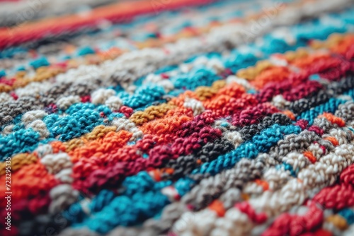 Close up of a multi coloured background carpet © LimeSky