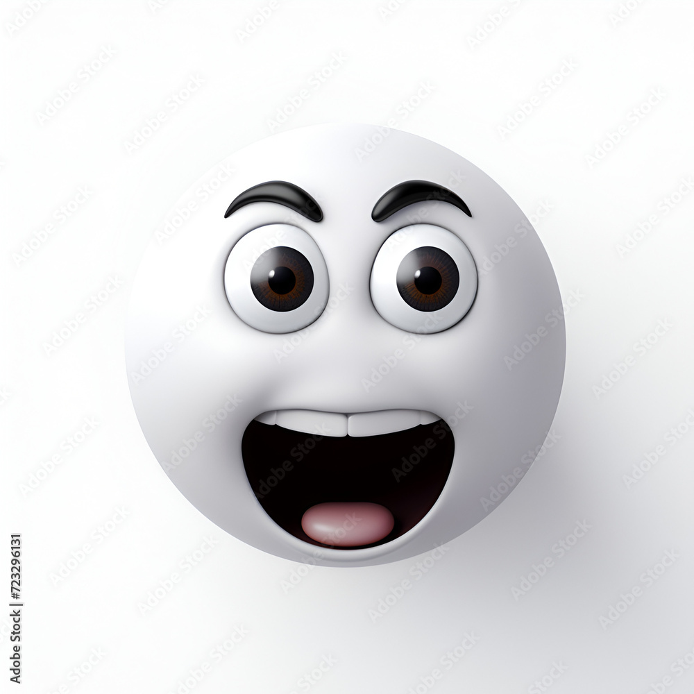 Fototapeta premium 3d smiley face with smile