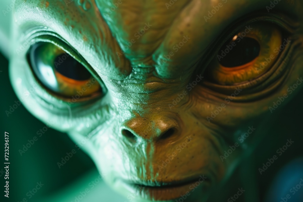 Extraterrestrial Exploration: Spectacular Encounter With A Curious Green Alien Aboard A Ufo
