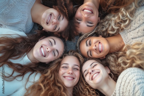 Closeknit Group Of Women Sharing Moment Of Deep Emotional Connection