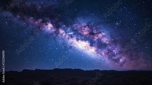 A vivid portrayal of the Milky Way galaxy.