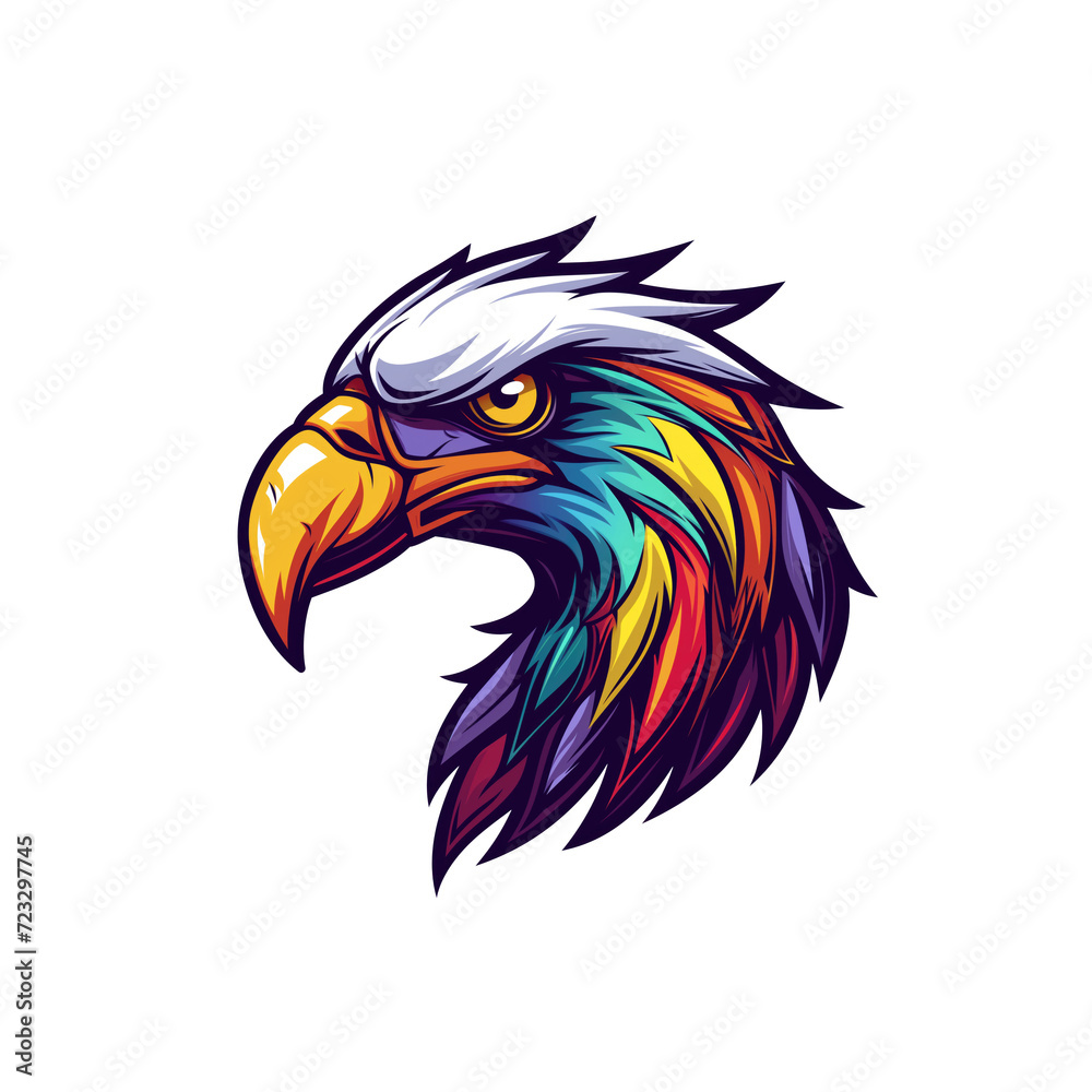 Fototapeta premium eagle head illustration