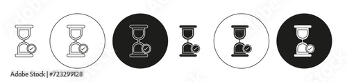 Early access icon set in thin line outline style. Early access linear vector sign