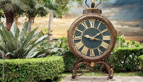 antique clock on the wall