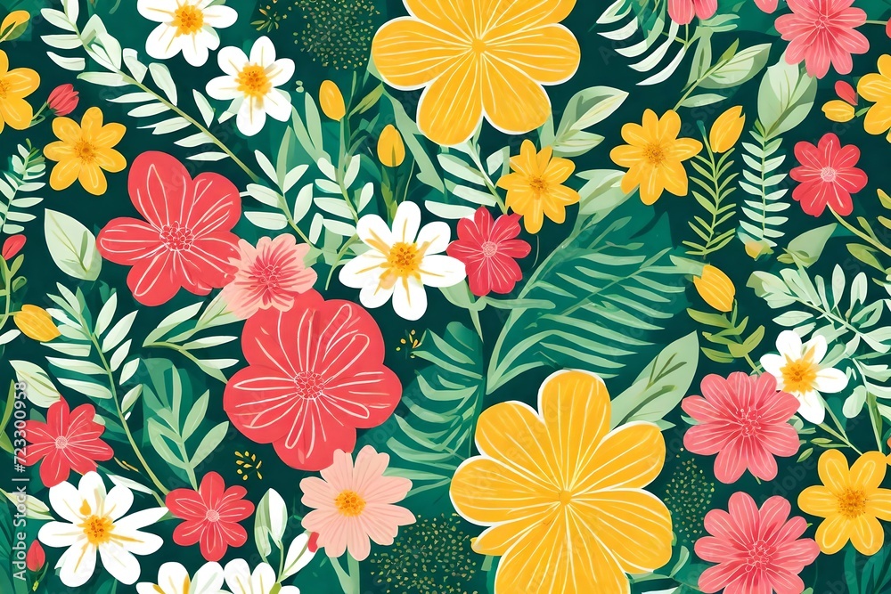 seamless floral pattern seamless floral pattern