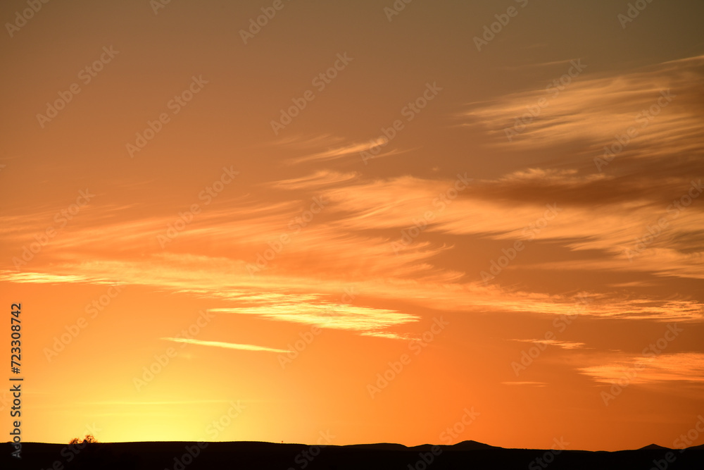 Sunset over Guadalupe Mountains National Park Sunset over Guadalupe Mountains National Park