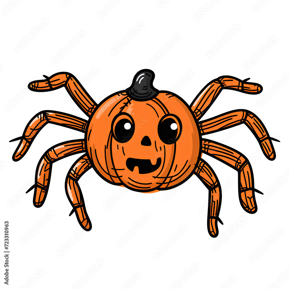 Spider on a white background with illustration, vector, and Halloween icon, featuring a black spider in a spooky and artistic design, evoking a sense of danger and natural horror in a tribal art style Spider on a white background with illustration, vector, and Halloween icon, featuring a black spider in a spooky and artistic design, evoking a sense of danger and natural horror in a tribal art style