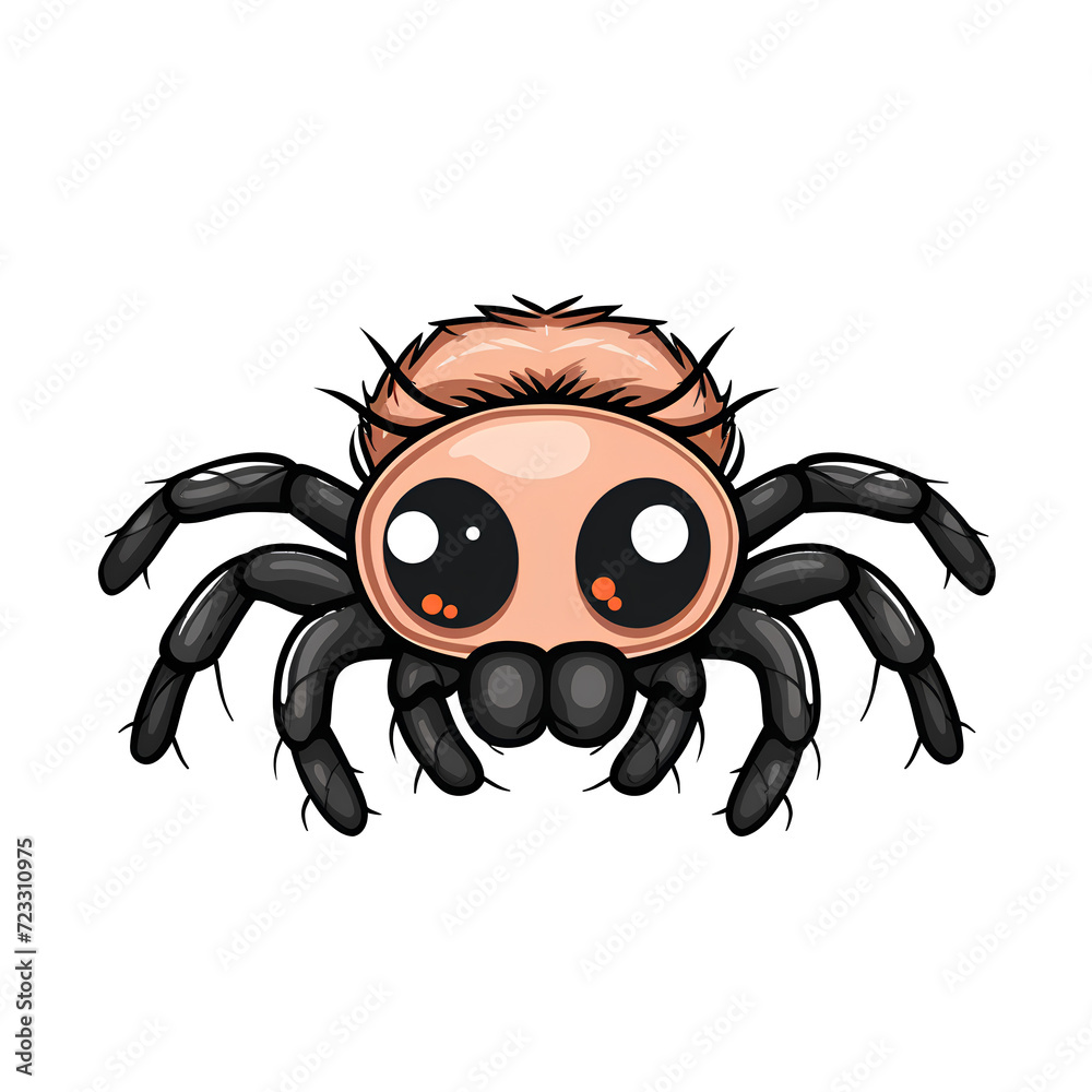Spider on a white background with illustration, vector, and Halloween icon, featuring a black spider in a spooky and artistic design, evoking a sense of danger and natural horror in a tribal art style Spider on a white background with illustration, vector, and Halloween icon, featuring a black spider in a spooky and artistic design, evoking a sense of danger and natural horror in a tribal art style