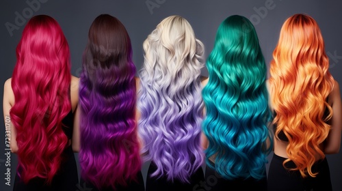 Dyed hair coloring hair beautiful hair