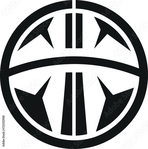 Minimalist Basketball Icon Vector for Modern Branding