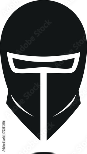 Stylized Fencing Helmet Vector Artwork