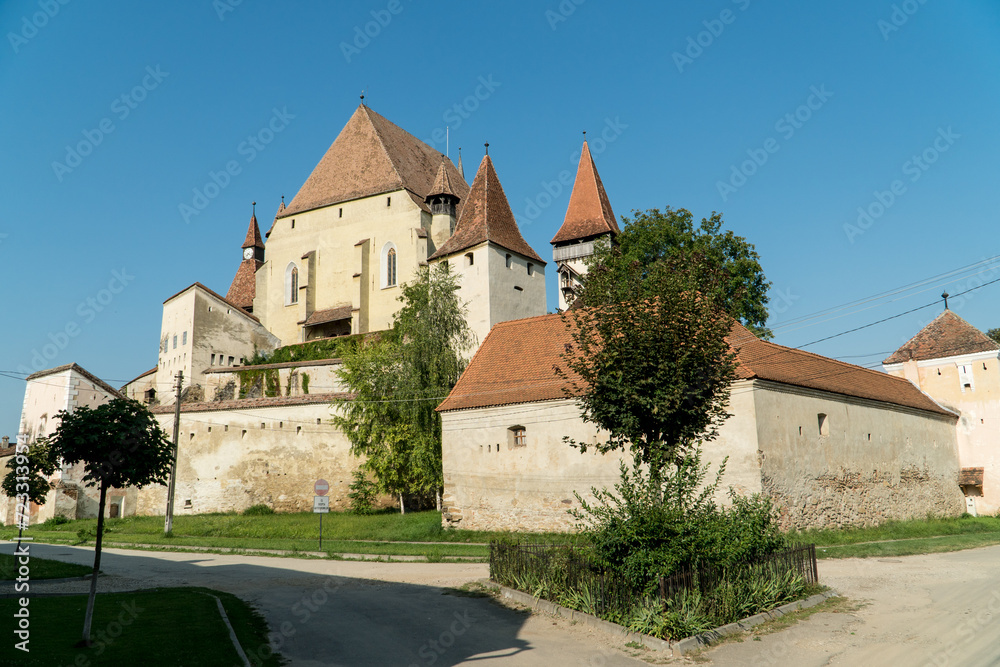 Biertan fortified saxon church, Unesco World Heritage site, in Biertan village, Transylvania, Romania, Europe. Romania