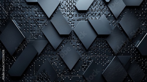 Abstract dark metal 3D background