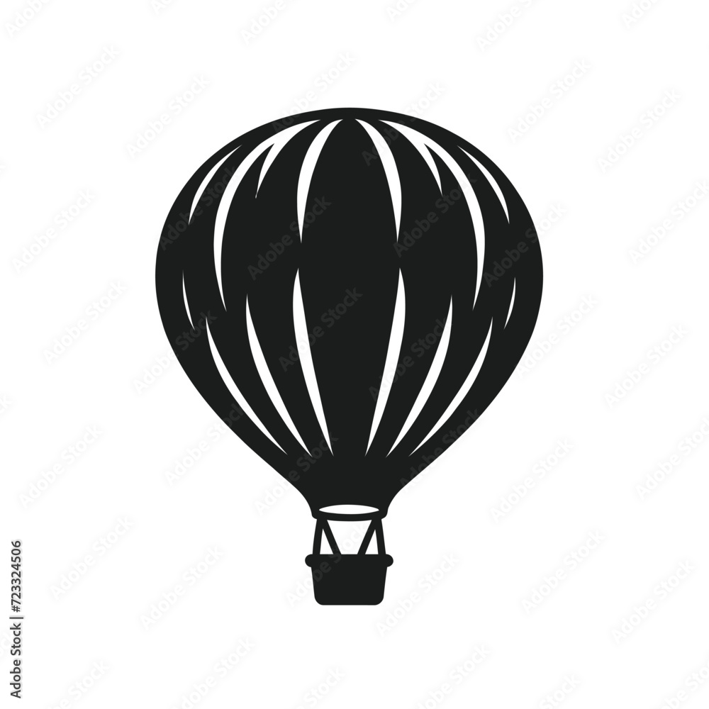 Obraz premium Hot Air Balloon Flight Silhouette