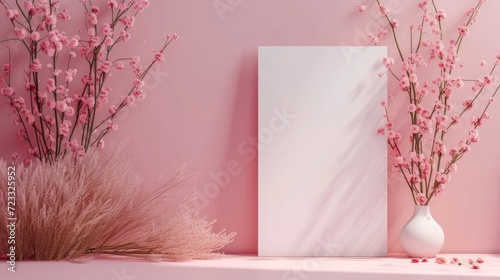 Beautiful poster mockup for international women's day with plenty of space fo...