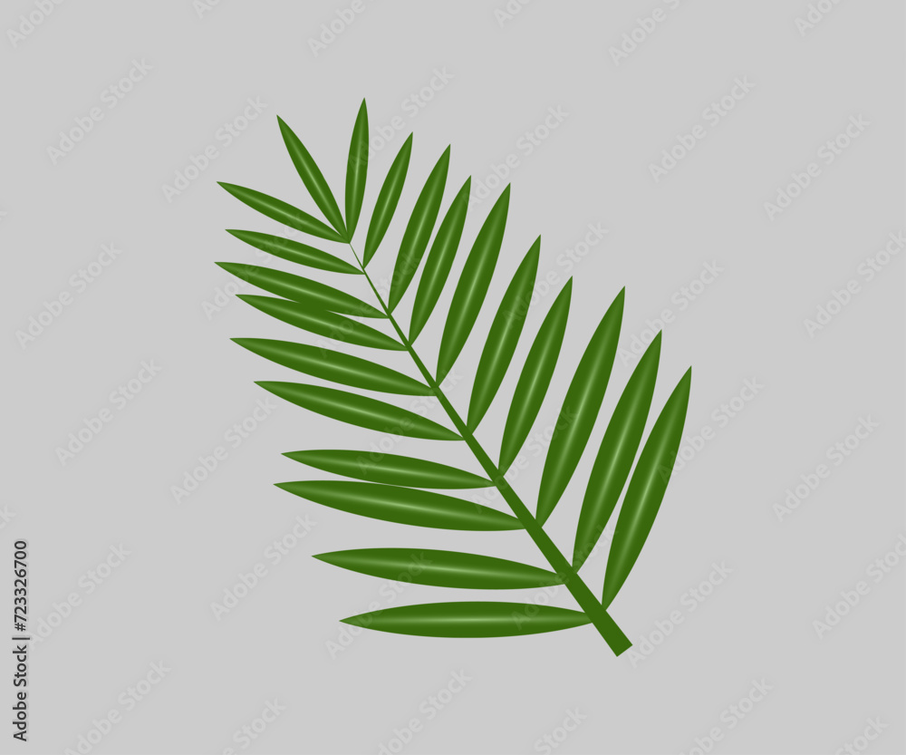 Naklejka premium Palm Sunday banner template for Christian holiday, with palm tree leaves