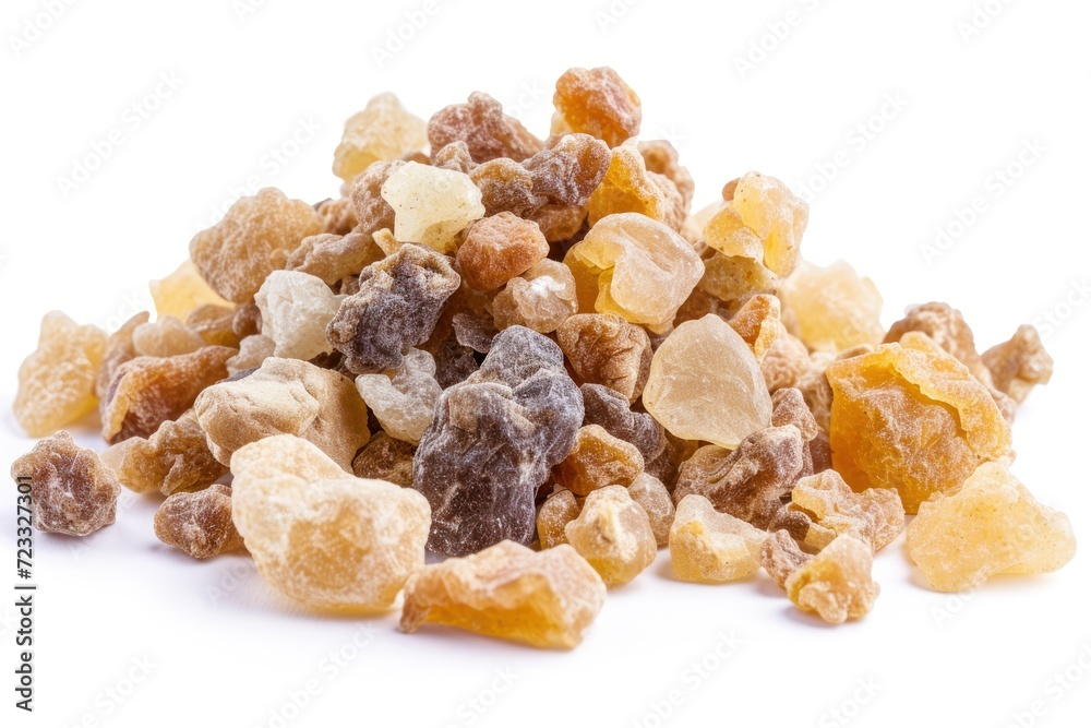Isolated white resin used in incense and perfumes Isolated white resin used in incense and perfumes