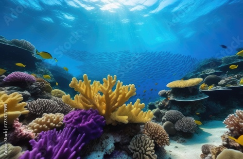 World Wildlife Day, coral reef, vivid underwater photography, colorful fish, ocean floor, sea diving, sponges and corals