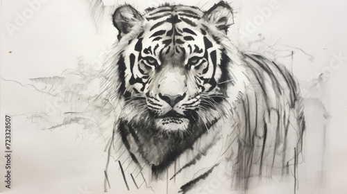 Tiger drawing