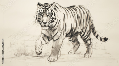 Tiger drawing