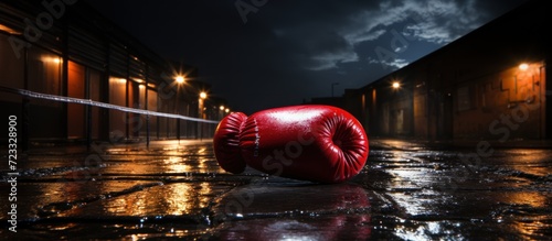 boxing gloves with red © FOXYY