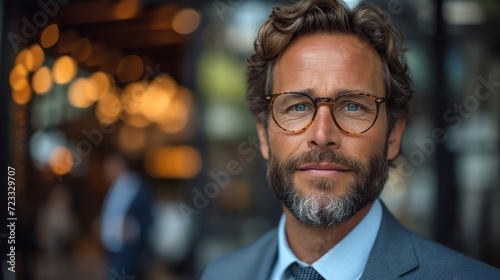 Confident Businessman Portrait in Urban Setting