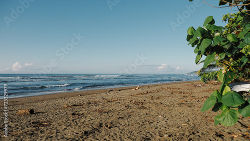 Beach at moning in costa rica