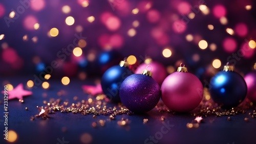 background with christmas balls